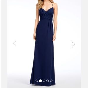 BURGUNDY Hayley Paige Occasions bridesmaids dress